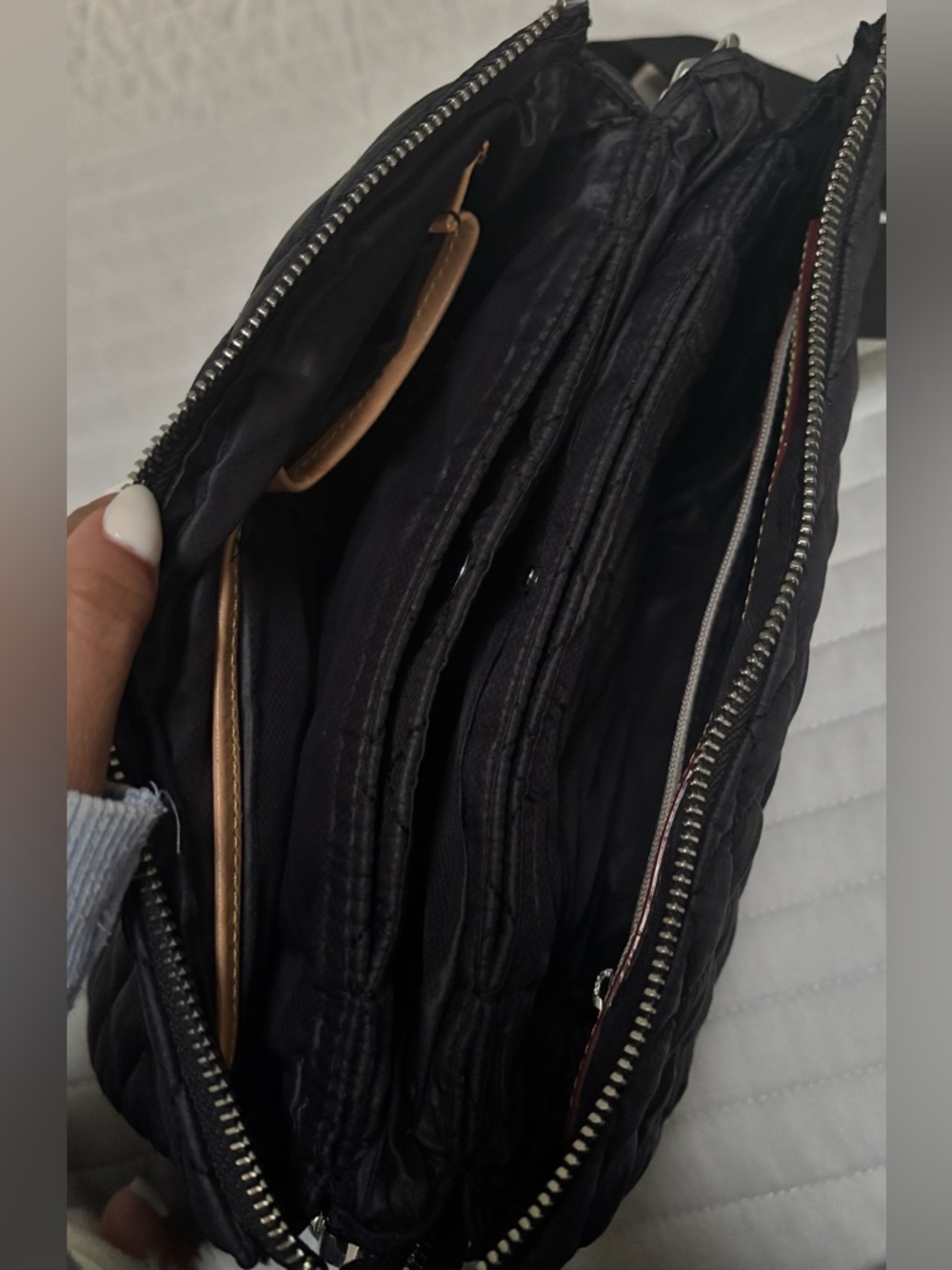 MZ Wallace Black Quilted Crossbody Bag with Removable Straps - Picture 6 of 8